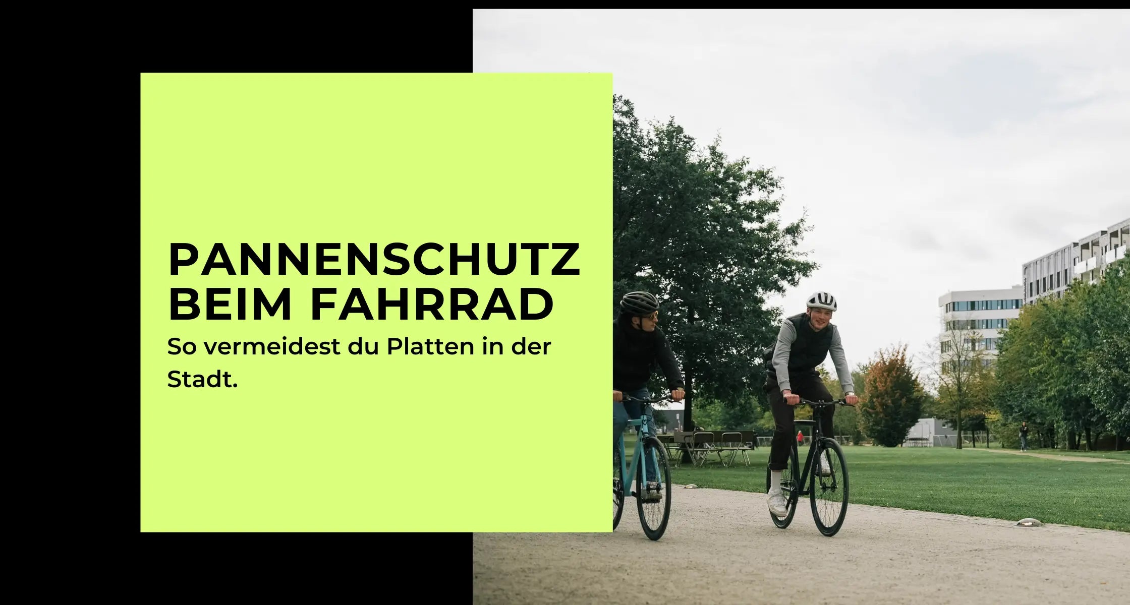 Blogbeitrag zu Pannenschutz in der Stadt beim Fahrrad.